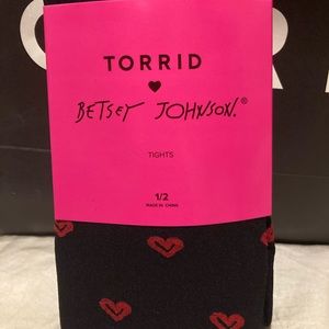 Torrid Betsey Johnson heart tights
